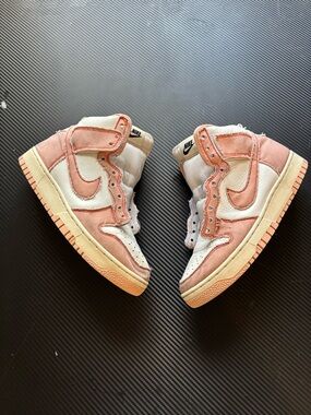 Nike Womens Dunk High 1985 White arctic orange sail canvas shoes Size 8